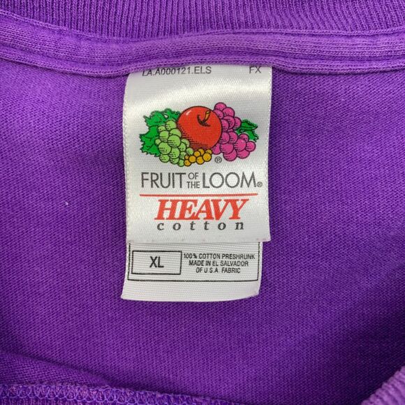 Vintage Arizona Diamondbacks T Shirt Men XL Extra Large Purple Fruit of The Loom - Picture 3 of 9